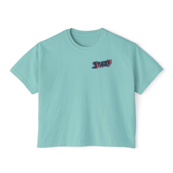 Women's Boxy - Vertical Alt Logo (Front & Back)