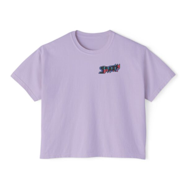 Women's Boxy - Vertical Alt Logo (Front & Back)