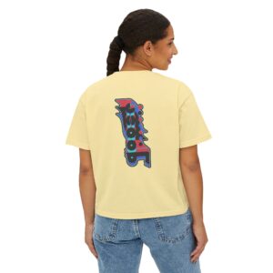 Women's Boxy - Vertical Alt Logo (Front & Back)