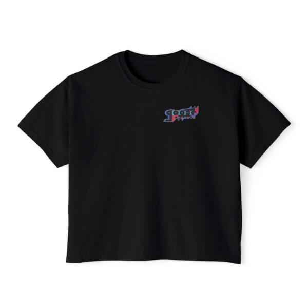 Women's Boxy - Vertical Alt Logo (Front & Back)
