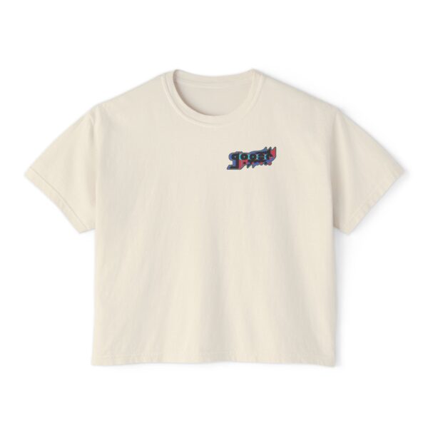 Women's Boxy - Vertical Alt Logo (Front & Back)