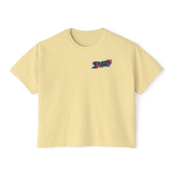 Women's Boxy - Vertical Alt Logo (Front & Back)