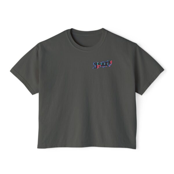 Women's Boxy - Vertical Alt Logo (Front & Back)