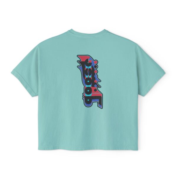 Women's Boxy - Vertical Alt Logo (Front & Back)