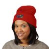 Madhuvan Embroidered Colorblock Cuffed Beanie