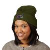 Madhuvan Embroidered Colorblock Cuffed Beanie