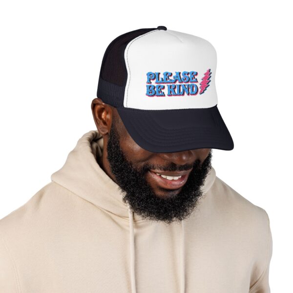 12764871329514548262_2048.jpeg Please Be Kind Trucker Hat