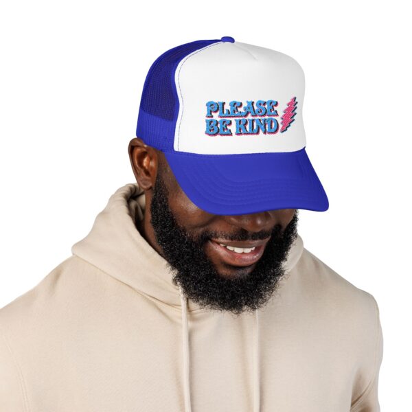 15983817146049226915_2048.jpeg Please Be Kind Trucker Hat