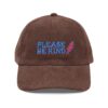 17371479317877025012_2048-1.jpeg Please Be Kind Embroidered Corduroy Cap