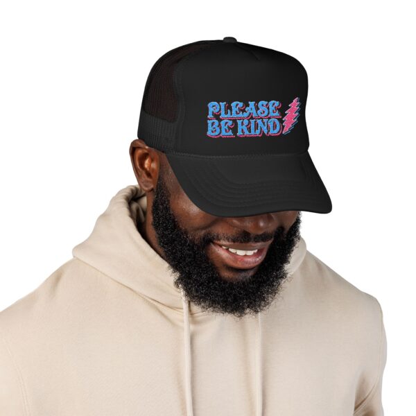 17615063337845108959_2048.jpeg Please Be Kind Trucker Hat
