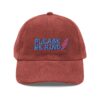 493767239916785782_2048-1.jpeg Please Be Kind Embroidered Corduroy Cap